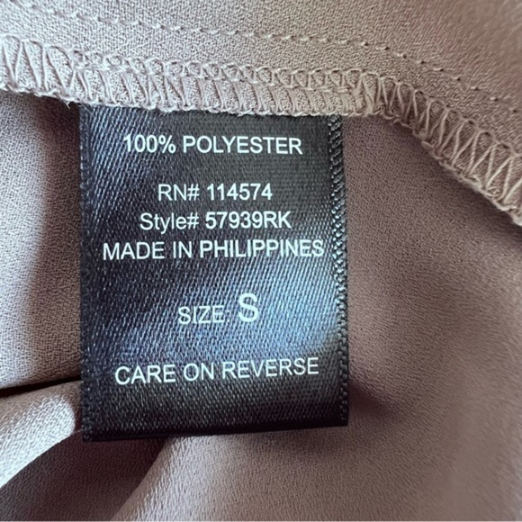 Pleione tan long sleeve flowy tunic blouse size small - Picture 7 of 8